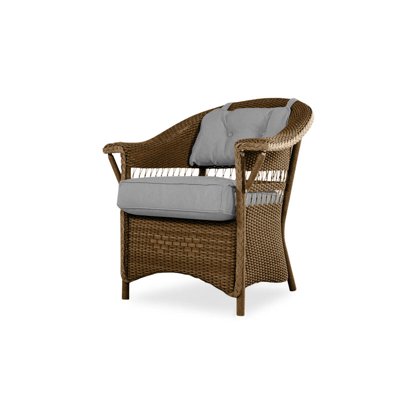 Nantucket Outdoor Dining Armchair, Sandberg Pewter, Bark