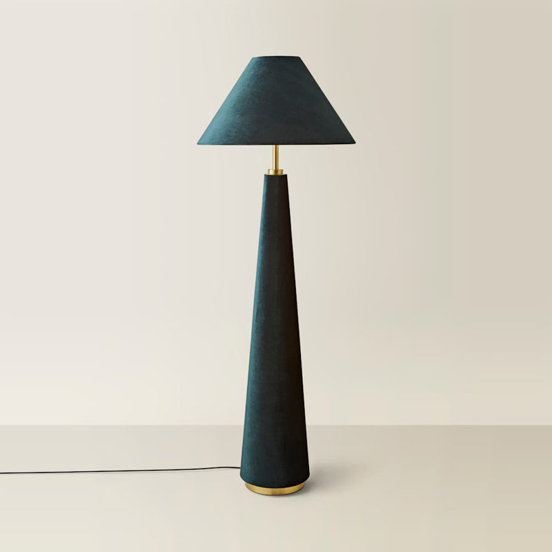 Alari 140cm Column Floor Lamp, Green, Green