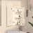 Corner Arched Medicine Cabinet With Mirror,Lighted Medicine Cabinet With 2 Storage Shelf-1006508537