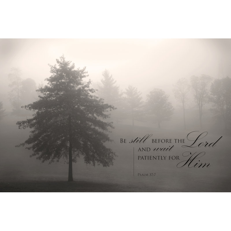 Be Still Before Lord - Wrapped Canvas Art Prints, 30cm H x 46cm W