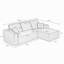 Canapé modulaire 100,39 pouces avec méridienne en forme de R et assise profonde-922832471-922832470