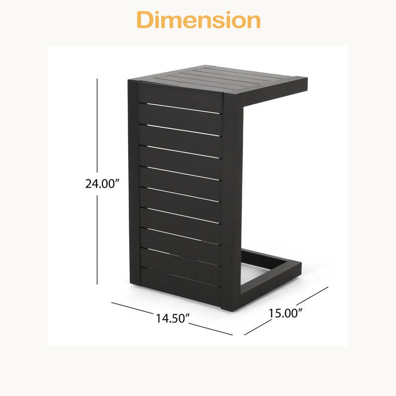 TABLE EN C, Noir