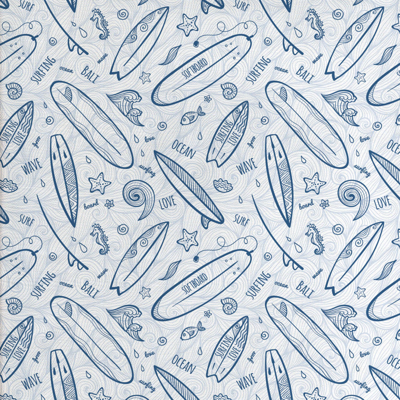 Tissu surf, l 58 po x L 180 po