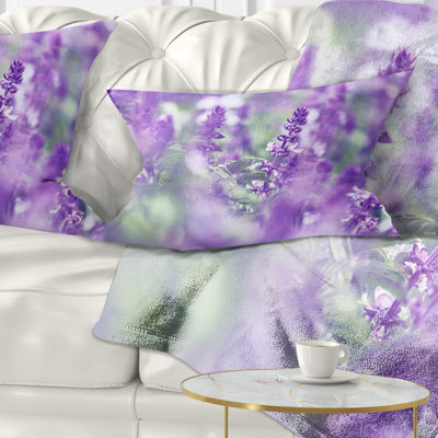 Coussin décoratif imprimé floral Beautiful Beautiful Mint Flowers
