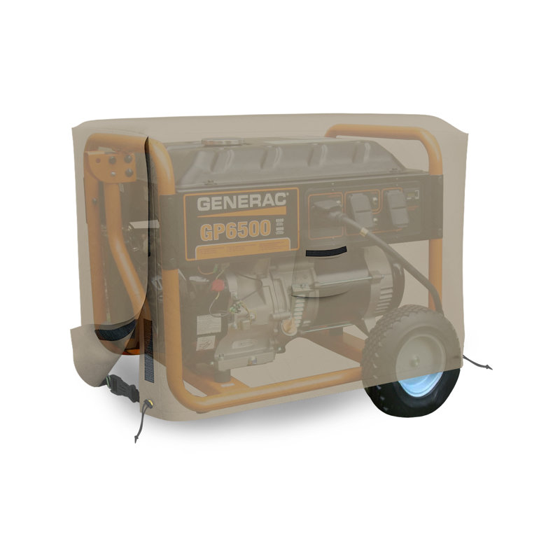 Heavy Duty Waterproof Generator Cover, All Weather Protection Universal Portable Generator Cover, Beige