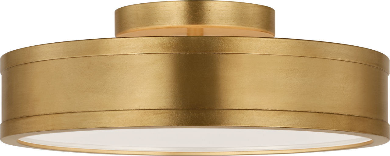 Radcliff Single Light Semi Flush Mount, Gild, 4" H x 12" W x 12" D