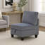 Chaise modulaire sans accoudoirs avec rangement Ellene, velours côtelé doux-115686122
