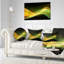 Motif de vagues 3D vert or - Coussin imprimé abstrait-89810388-29366579