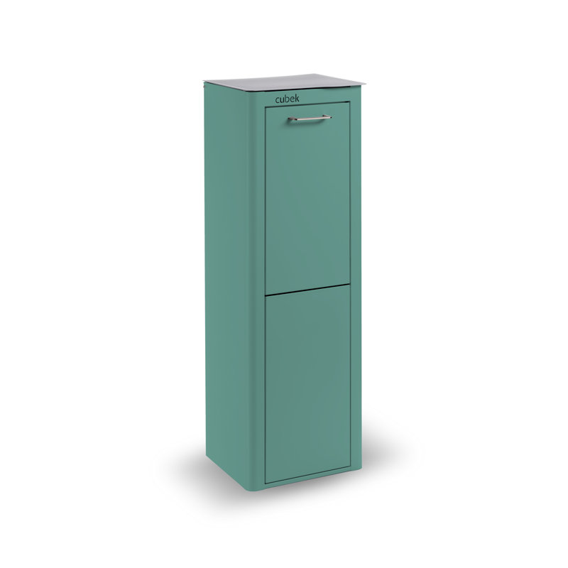10 Gallons Manual Lift Trash Can Set