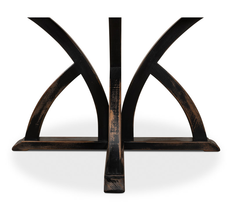 Bleached Pine Round Solid Wood Pedestal Dining Table