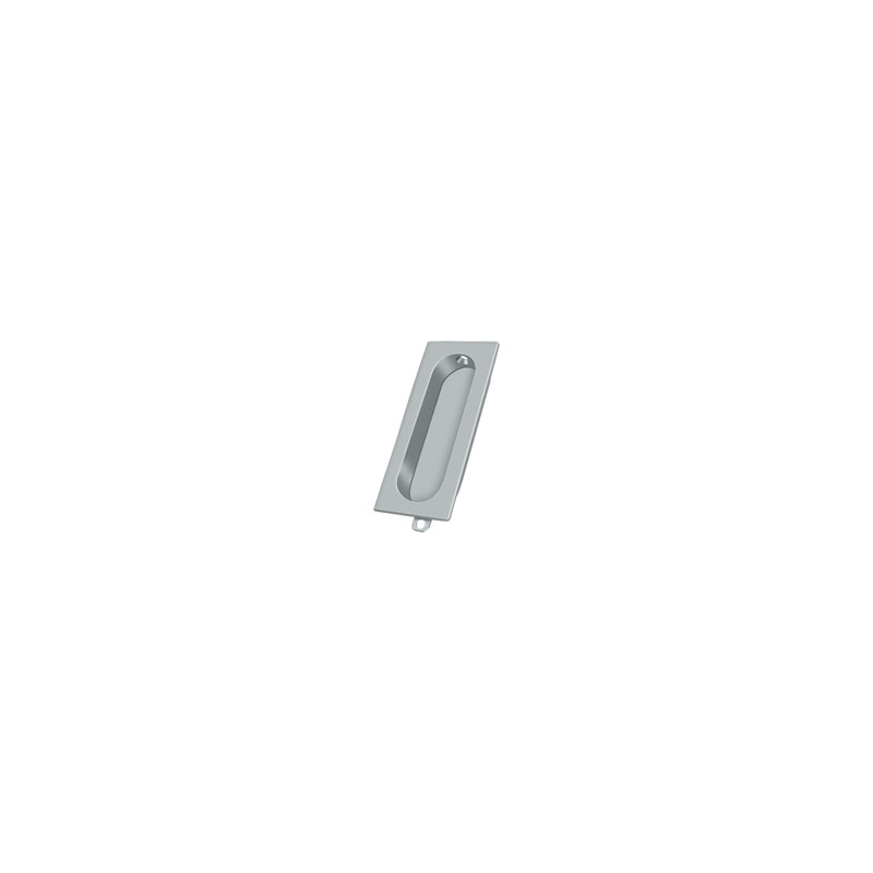 Flush Cup / Bin Pull, Brushed Chrome