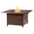 Emmylou Square Aluminum Propane Smokeless Fire Pit Table with Hidden Fuel Tank-132192364