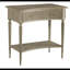 Ribbed Solid Wood End Table