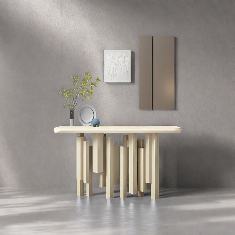 Console Modern Minimalist Art, H 35,43 po x l 47,24 po x P 15,75 po, Kaki