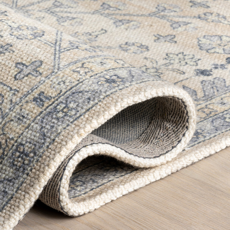 Flora Wool and Cotton Area Rug, Rectangle 8'6" x 11'6"