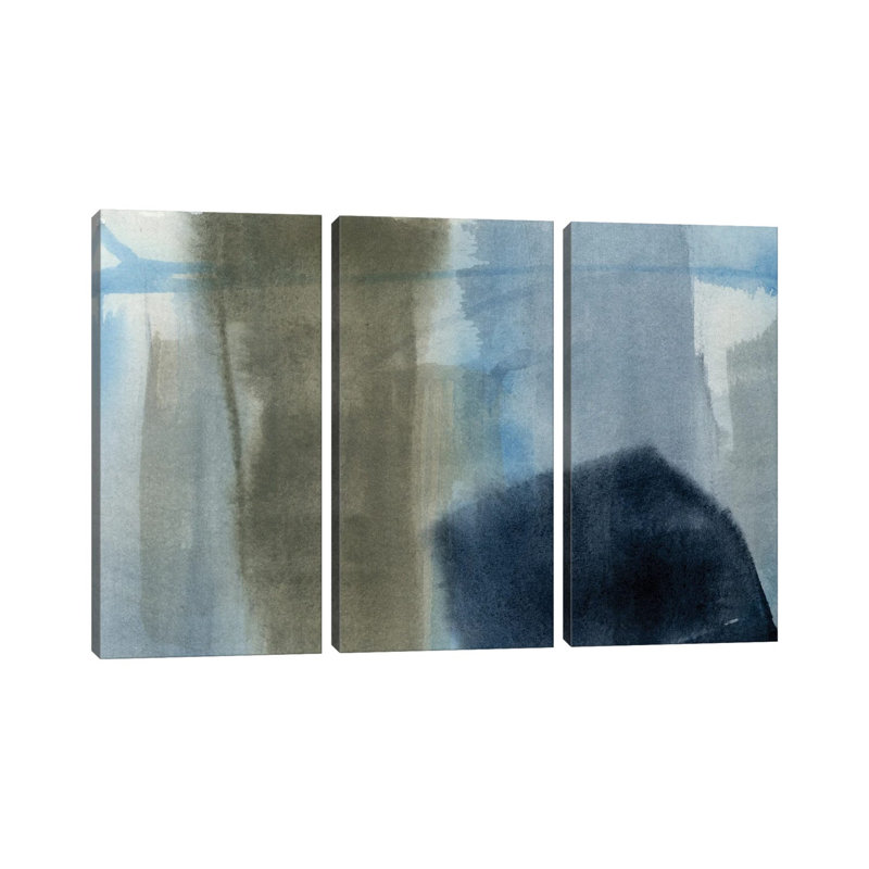 «Blue I», ensemble d'art mural sur toile tendue (ensemble de 3)