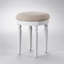Ensemble de coiffeuse contemporaine pour chambre à coucher avec miroir pliable, tabouret et tiroirs de rangement pour un coin maquillage élégant-294023736