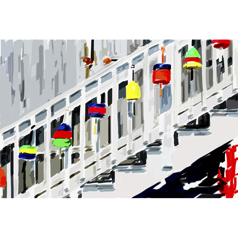 Vibrant Buoys IV - Wrapped Canvas Print, 30cm H x 46cm W x 3.8cm D