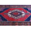 Tapis turc rouge fait à la main avec des motifs kilim anatoliens rétro, idéal pour un décor nomade dans de grands espaces