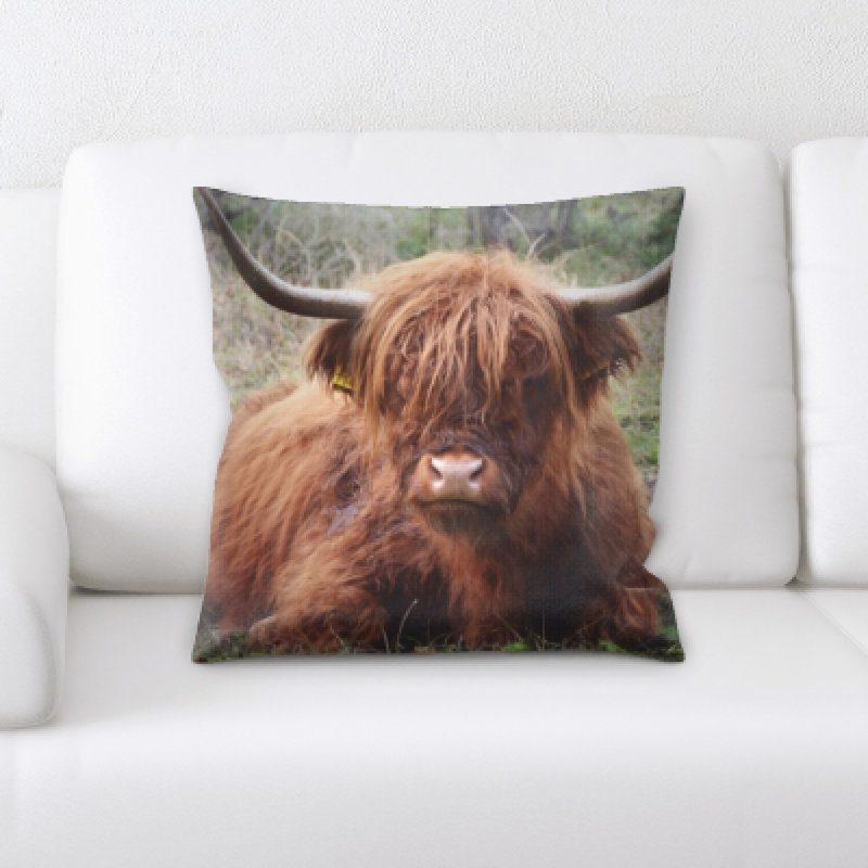 Microsuede Reversible Throw Pillow