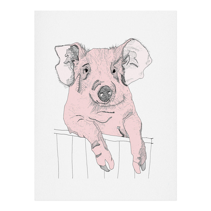 « piggywig », impression, H 14 po x l 11 po x P 1 po