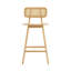 Ensemble de 2 tabourets de bar ergonomiques d'intérieur