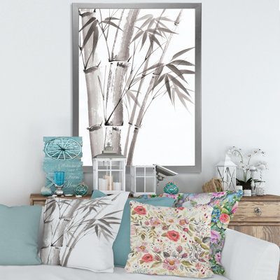 Palmier en bambou - III sur toile