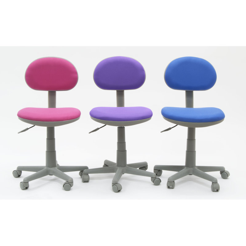 Coward Polyester Blend Task Chair, Purple, Gray