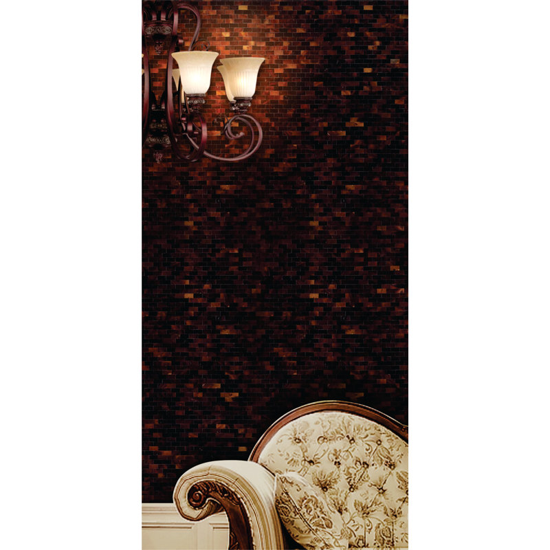 SeaTile 4" x 4" Natural Shell Liner Tile Trim in Pen Shell