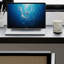 Bureau en coin noir en bois massif en forme de L-1270500015-1270500001