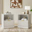 Ensemble 3 pièces commode 9 tiroirs et table de chevet 1 tiroir-921183814