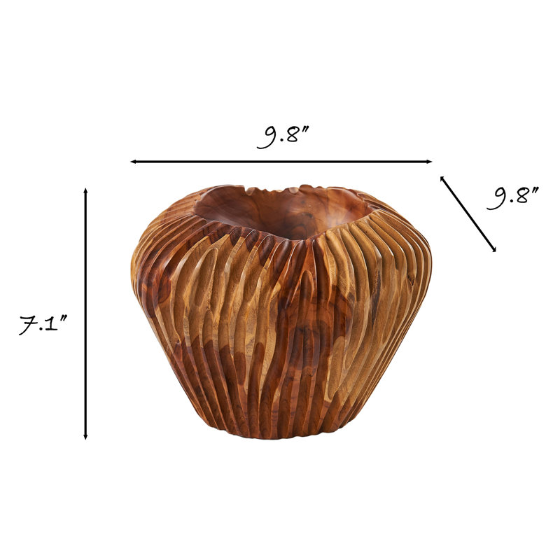 Wood Table Vase