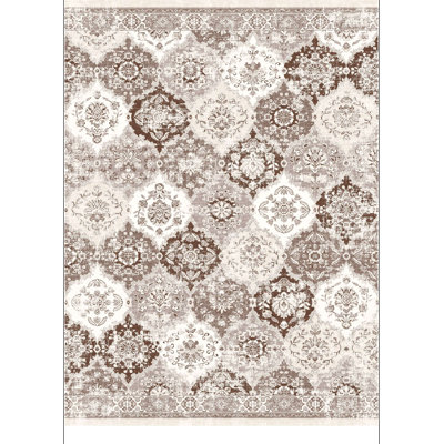 Tapis brun clair ultra-mince Alfa