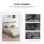 Grand lit ， Lit plateforme confortable avec tiroirs de rangement - Un mélange de confort, de fonctionnalité et de design chic, aucun sommier nécessaire, assemblage facile （Beige）-227332356-227332353