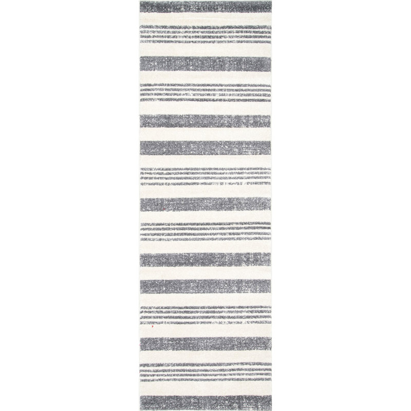 Striped Indoor Rug, Runner 2'8" x 8'