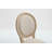 French Country Dining Chairs Set Of 2, Upholstered  Chairs With  Round Back, Wire Drawing And Carving Techniques ,Disassemblable For Living Room, Kitchen , Restaurant Use