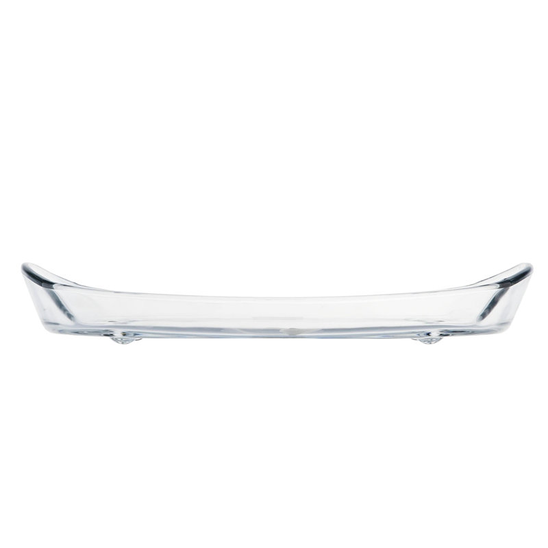 Medico Oblong Glass Tray, 2" H x 11.75" L x 6.5" W