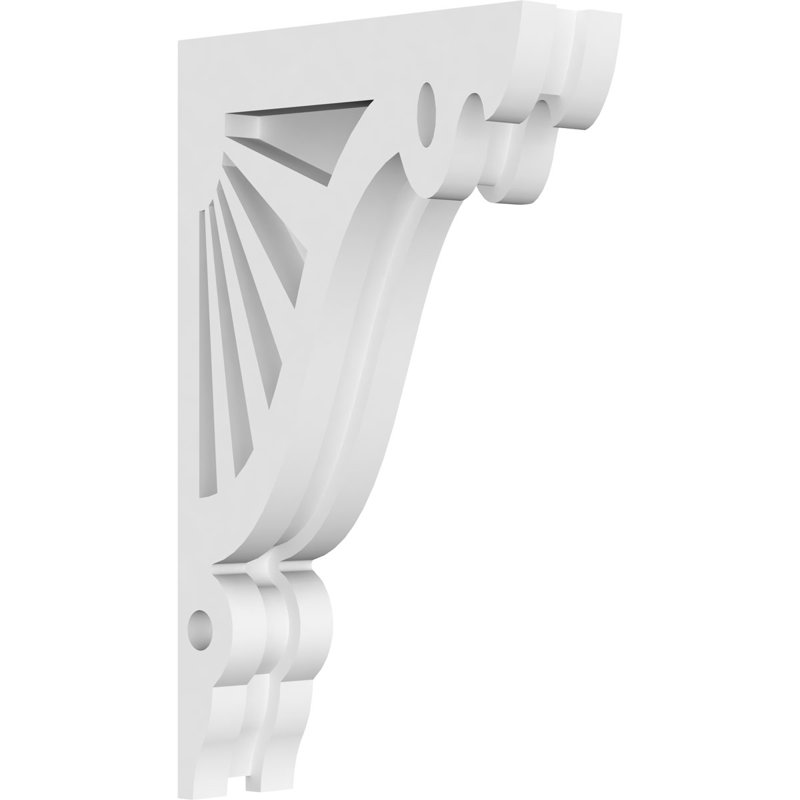 Corbeau en PVC de qualité architecturale Marshall, H 10 po x l 6 po x P 1,875 po