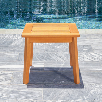 Daina Square Eucalyptus Outdoor Side Table