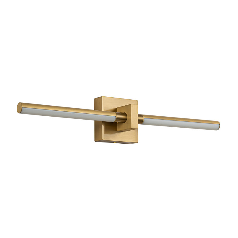 Éclairage pour salle de bain à 2 lumières DEL à intensité variable Heyke, Or