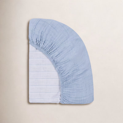 Dewdrop Muslin Mini Crib Sheet