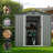 6 x 4 FT  Galvanized Steel Storage Shed