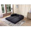 Canapé-lit convertible avec oreiller cylindrique, canapé-lit pliant en velours côtelé avec cadre de forme fixe pour une utilisation polyvalente à la maison