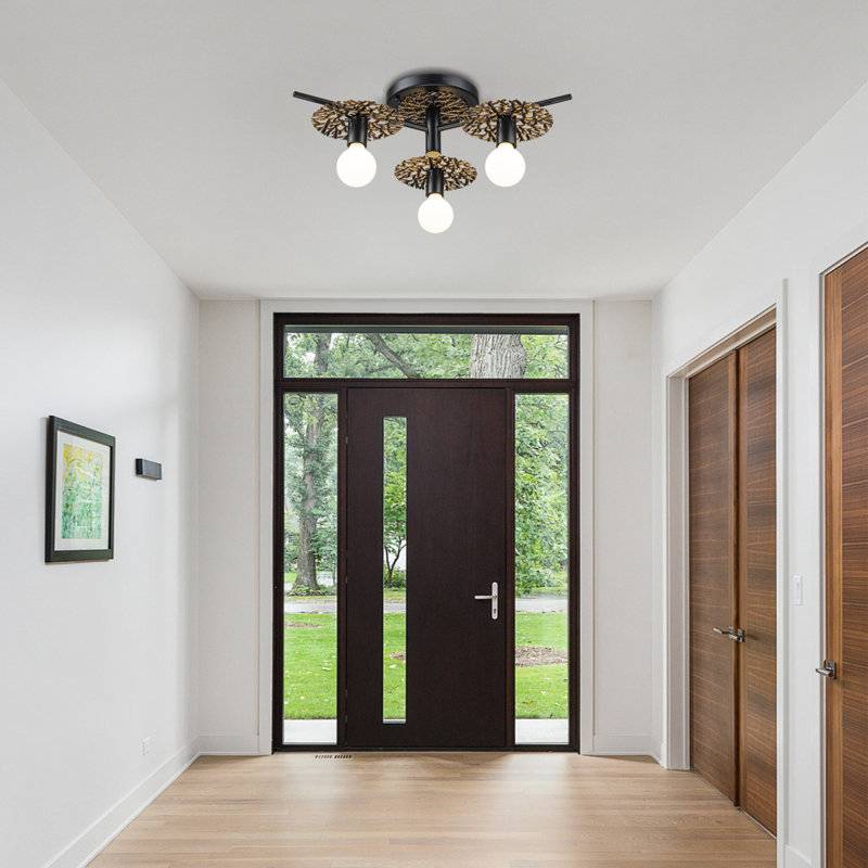 Plafonnier semi-encastré 3 lumières Evelyn