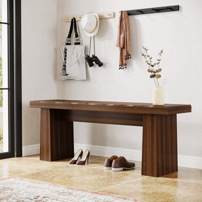 47-Inch Wooden Entryway Bench for Bedroom