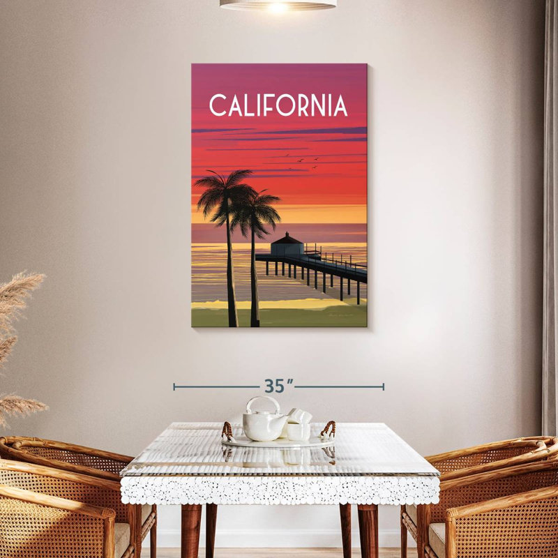 California, 45" H x 30" W