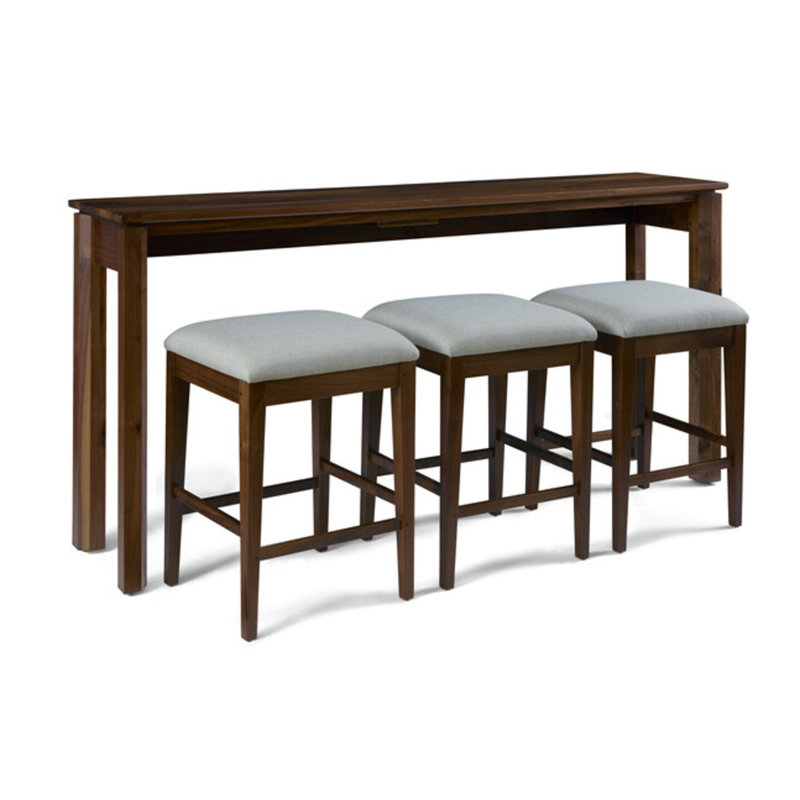 Rustic Walnut Gathering Island