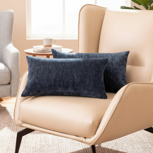 Longues housses de coussin en chenille, taies décoratives pour chambre à coucher, salon, canapé et lit