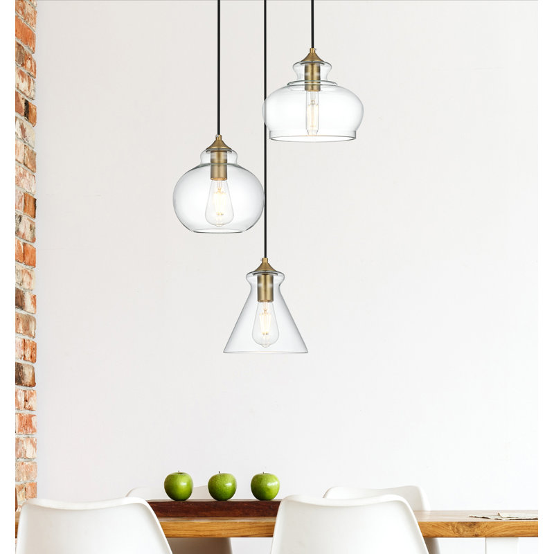Inola 3-Light Dimmable Pendant , Gold