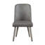 Ensemble de 2 chaises d'appoint en polyuréthane avec siège et dossier rembourrés